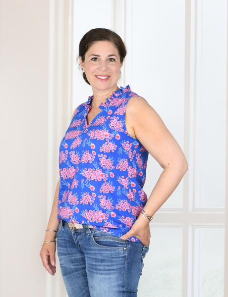 Nähbeispiel  Sommerbluse Lavina lillesol women No. 72
